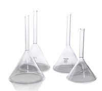 1Pc 60mm Trasparente Vetro borosilicato Triangolo Imbuto Laboraotry strumenti di Filtraggio Chimica Educativi di Cancelleria