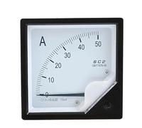 1PC 6C2 5A 10A 30A 50A 100A 300A/75mV DC Corrente Analogica Amperometro Puntatore Tester di Pannello 80 * 80mm DC Amp Meter Utilizzare con Shunt(15A 75mV)
