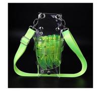 1PC 7 tasche barbiere forbici custodia PVC for capelli borsa con cintura salone parrucchiere strumento per Salone & Parrucchieri(Green)