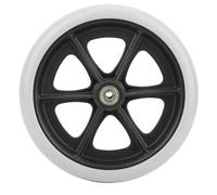 1pc 8 pollici ruota anteriore sedia a rotelle antiscivolo in gomma sostituzione singola ruota cuscinetto diametro interno 8mm/0,3 pollici