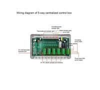 1pc 8 Zone Central Heating Controller Floor Hot Water System 8-Way