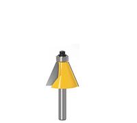 1pc 8mm 6mm 1/4 12mm 1/2inchShank Smusso Router Bit 15 Gradi Bevel Bordatura Fresa for Legno Woodorking Macchine Utensili(12X15)