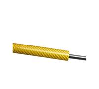 1PC 8V0823359 Per A3 8V 2012-2020 Ammortizzatore Coffano Anteriore Supporto Sollevamento Puntello A Gas Molla Asta Pistone(Yellow Carbon Fiber)