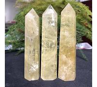 1pc 9-11cm Pietre preziose di topazio naturale, punte di bacchetta, pietre della fortuna e del potere adatte for la casa raccolta domiciliare (Size : One Size)