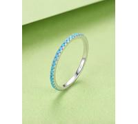 1pc 925 Anello In Argento Zircone Per Le Donne Anello Fine Regalo Dei Monili Delle Signore Per Le Donne Partito Incontri Tendenze Primi Moda