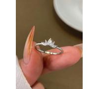 1Pc 925 Argento Cinque Diamante Corona Zircone Anello di Gioielli Alla Moda Regalo Di Gioielli Per Le Donne Regali Di Compleanno Incontri Regali Di Uso Quotidiano Per La Mamma Bomboniere
