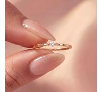 1pc 925 Argento Semplice Anello Pianura Per Le Donne Sterling Silver Zirconia Nicchia Delicato Regalo Dei Monili Per La Mamma Per Insegnante Precoce Tendenze Di Moda