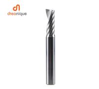 1pc AAAAA 3D Punte CNC Per Incisione Acrilica 3.175/4/6/8 Gambo Singola Flauto Fresa Spiral End Mill Lavorazione Del Legno di Alluminio