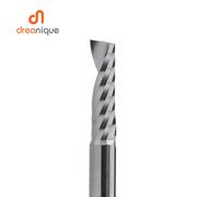 1pc AAAAA fresa a spirale a flauto singolo 3.175,4,6,8 gambo mulino in alluminio incisione 3D punta da intaglio per la lavorazione del legno acrilico taglio ACM