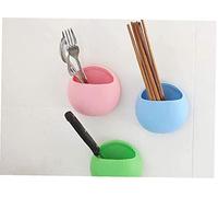 1Pc Accessori Da Bagno Utile Plastica Casa Bagno Portaspazzolino Supporto Da Parete Sucker Ventose Organizzatore Colore Casuale Durabilità