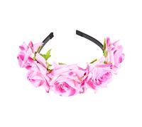 1pc Accessori for capelli da sposa La corona Fasce for capelli Fascia for capelli con rose Anelli di fiori for le donne Fascia for capelli messicana Cerchio for capelli Copricapo da donna Creativo Cop