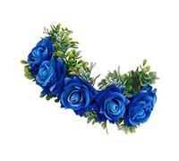 1pc Accessori for capelli floreali Accessori da sposa Fascia for capelli da sposa Ghirlanda floreale Fiore rosa Cerchio for capelli Ghirlanda floreale Copricapo di fiori for la sposa Copricapo Fiori n