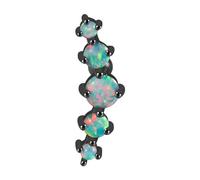 1Pc Acciaio Chirurgico Cinque Opale Orecchio Trago Cartilagine Studs Cristallo Lobi Dell'orecchio Piercing Barbell Gioielli Piercing Orecchini Moda Forward Gioielli, Gold, come descritto, come