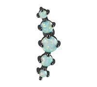 1Pc Acciaio Chirurgico Cinque Opale Orecchio Trago Cartilagine Studs Cristallo Lobi Dell'orecchio Piercing Barbell Gioielli Piercing Orecchini Moda Forward Gioielli, Black, come descritto, come