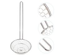 1pc Acciaio inossidabile Cavallo cavo Cooking Skimmer Steel Soup Soup (Argento)