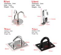 1PC Acciaio Inox Soffitto Gancio Resistente Appendiabiti da Parete Hardwear Casa