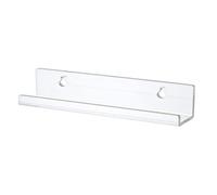 1pc acrilico Record Rack 30,5 cm Trasparente Album CD Display Rack Montato a Parete Vetrina Supporto Mensola di Immagazzinaggio Decorazione Domestica