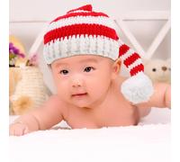 1pc Adorable Babies Hat Long Tail Design Baby Christmas Hat Photo Prop