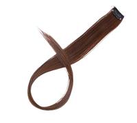 1pc All Long Straight Color Hair Piece Extensions Clip In Highlight Rainbow Streak Pink Synthetic Strands On Clips(18)