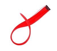 1pc All Long Straight Color Hair Piece Extensions Clip In Highlight Rainbow Streak Pink Synthetic Strands On Clips(6)