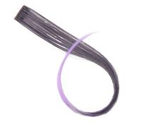 1pc All Long Straight Color Hair Piece Extensions Clip In Highlight Rainbow Streak Pink Synthetic Strands On Clips(6/27)
