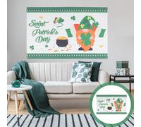 1pc all'aperto. Banner di fondo del festival di Patrick's Day Banner