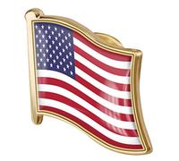 1pc American Flag Pin Badge Dello Smalto Del Metallo Spilla Spilla Usa Stati Uniti Del Risvolto Della Bandierina Pin Novità Accessori