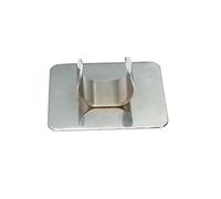 1PC Anello per tavolozza per nail art Acciaio inossidabile Professionale Fai da te Design vivavoce Tavolozza per miscelazione colori vernice Rettangolo, Vassoio per miscelazione trucco in a