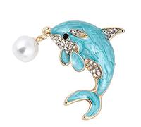 1pc Animal Jewellery Cute Dolphin Pin for Women Creative Alloy Brooch p