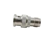 1Pc Argento BNC A TNC Adattatore BNC Maschio A TNC Femmina Dritto Connettore Coassiale Convertitore di Prova for Antenne Radio di Trasmissione WiFi
