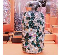 1PC Auto Coppa Strass Borchiato Cristallo Coperchio Bling Thermal Bottle Acciaio