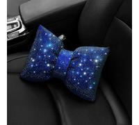 1PC Auto Cuscino Sparkle Lusso Strass Cristallo Fiocchi Poggiatesta Collo Bling