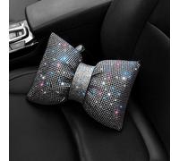 1PC Auto Cuscino Sparkle Lusso Strass Cristallo Fiocchi Poggiatesta Collo Bling