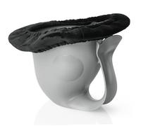 1pc BABY Potty e Soluzione gratuita Toilette per bambini con banda non slittata e cuscino morbido, cucciolo di cappello a forma di pesce carina Potty per il neonato esterno interno, grigio