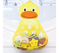 1PC Bagno vasca da bagno bambino gioco giocattolo borsa portaoggetti bagno rete sospeso ad asciugatura rapida griglia di stoccaggio giocattoli (giallo)