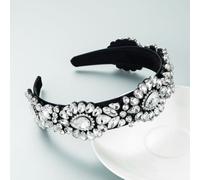 1PC Barocco Cristallo Decorato Fascia Capelli con Gioielli Strass Corona