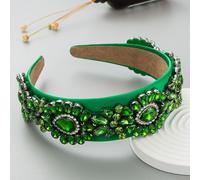 1PC Barocco Cristallo Decorato Fascia Capelli con Gioielli Strass Corona