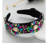 1PC Barocco Cristallo Decorato Fascia Capelli con Gioielli Strass Corona