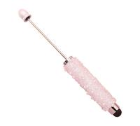 1Pc Beadable Penna a sfera Bead Roller Penne a sfera in metallo con perline Penna per studenti Uffici Forniture scolastiche Scrittura creativa
