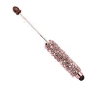 1Pc Beadable Penna a sfera Bead Roller Penne a sfera in metallo perline penna per bambini studenti uffici forniture scolastiche scrittura creativa