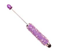 1Pc Beadable Penna a sfera Bead Roller Penne a sfera in metallo perline penna per bambini studenti uffici forniture scolastiche scrittura creativa