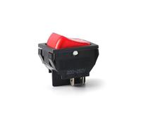1pc become warped board ship type switch 4 feet 2 black, red with light R13-87 10A/250V Controls Switches