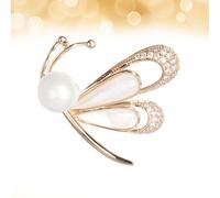 1pc bella spilla di strass attraente farfalla design pettorale elegante spilla