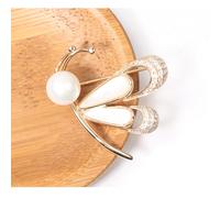 1pc bella spilla di strass attraente farfalla design pettorale elegante spilla