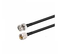 1PC BNC maschio a PL259 UHF maschio connettore 30CM 12" RG58 cavo coassiale for telecamera CCTV BNC adattatore RG58 50ohm cavo telecamera(BNC M to UHF M,50CM)