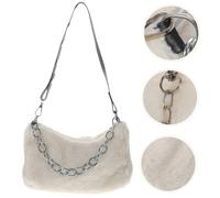 1Pc Borsa a tracolla in peluche Borsa a tracolla a catena da donna Borsa a