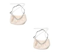 1Pc Borsa a tracolla in peluche Borsa a tracolla a catena da donna Borsa a