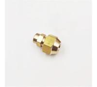 1PC Brass Air Conditioner Coupling Forged UNF Male Thread to Welding Straight Flare Connecting Pipe Fitting dapeter,with nut,7I8,14 UNF
