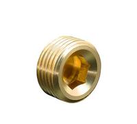 1pc Brass Hexagon Pipe M18x1.5 Male Countersunk End Fitting Water Gas Oil SMGLRUEAT