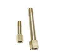 1pc Brass Pipe Fitting Long Nipple Straight Connector 1/4" BSP Female To Male Thread To 50mm Length CBQZCHWDKT